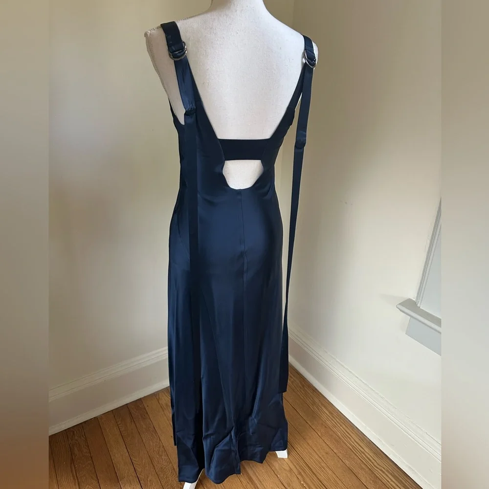 Manning Cartell Barneys New York Navy Slip Dress Gown Small - Picture 4 of 10